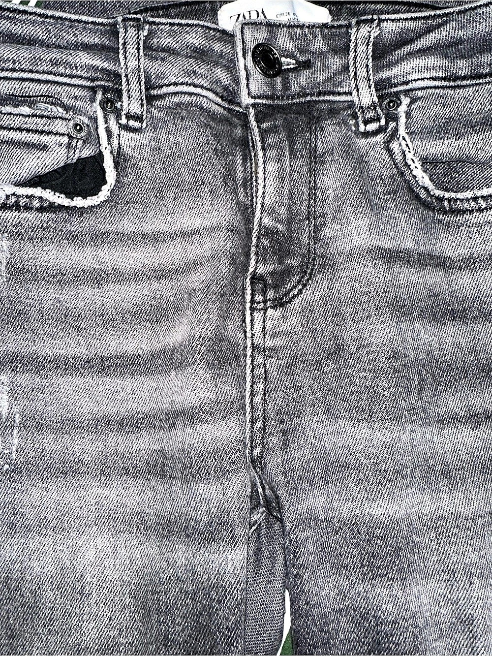Zara Women's Skinny Jeans in Black & Gray Waist US 4 - Picture 8 of 13